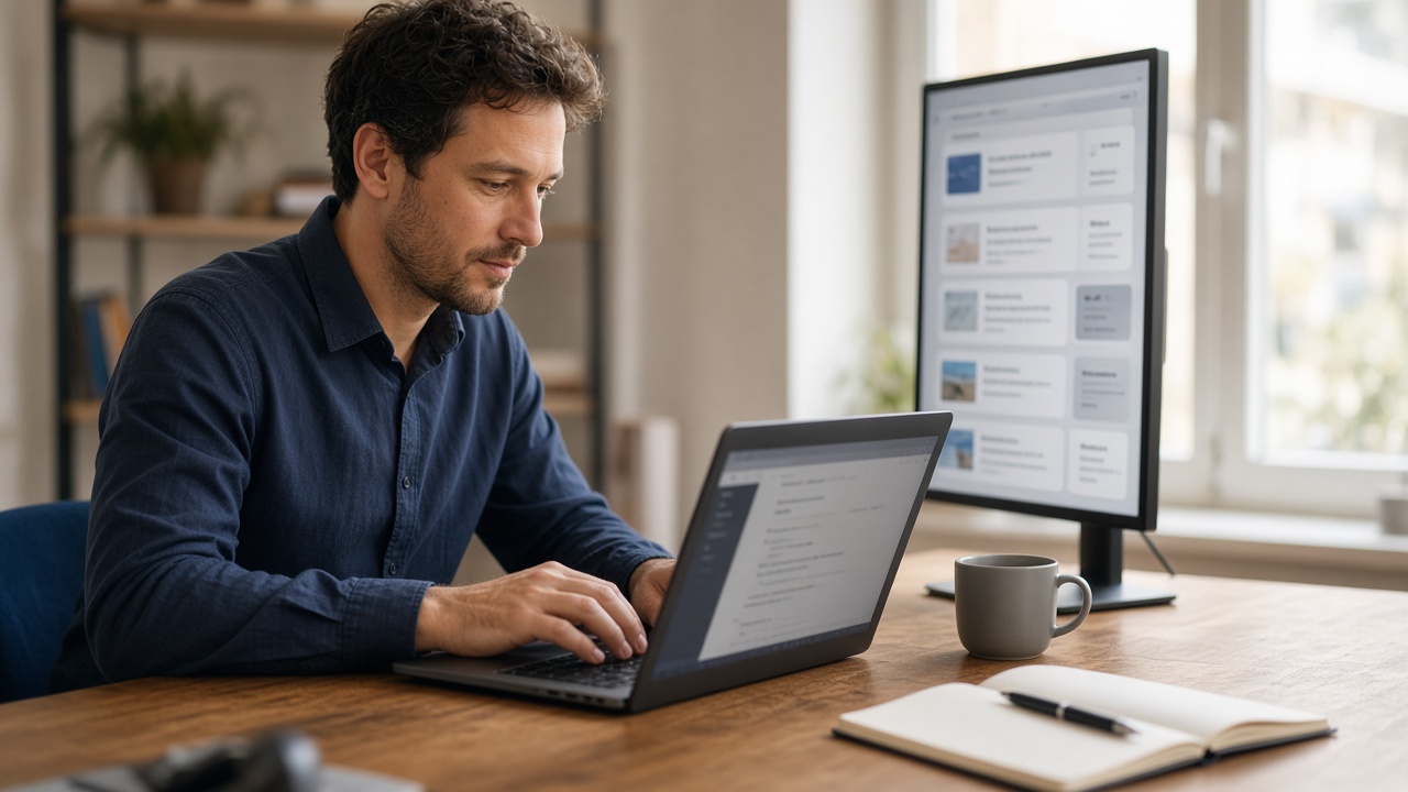 Writing an article while reviewing a feed of security news